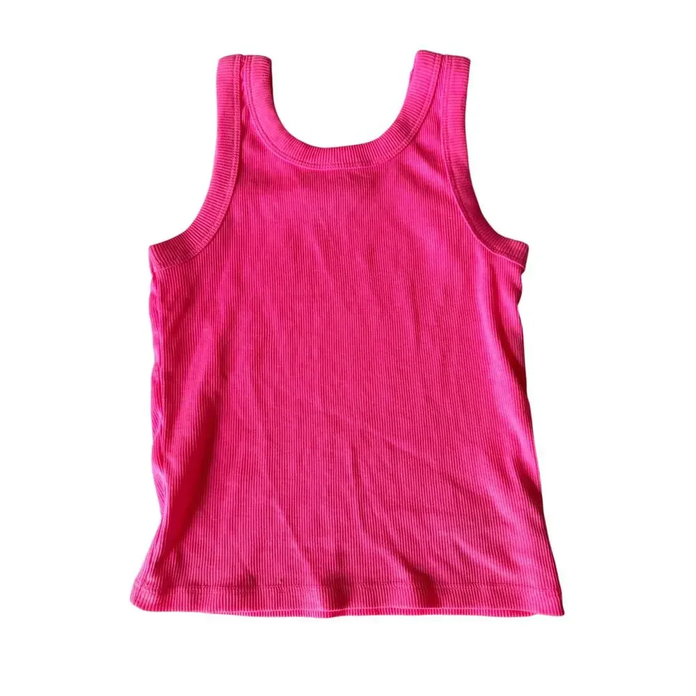Gap Kids Girls Pink Ribbed Tank Top - Excellent Condition